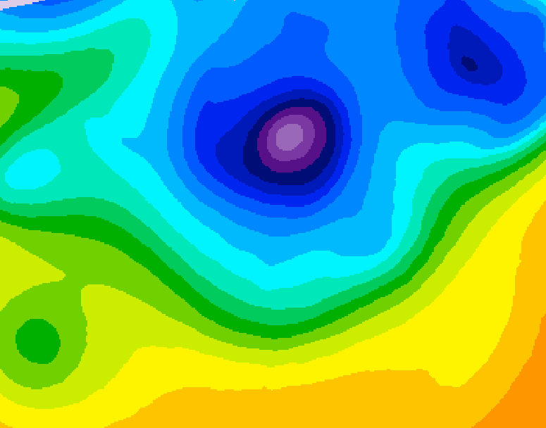 GDPS 500 millibar geopotential height 066 hour forecast chart for Canada based on 2026/04/07 1200Z data