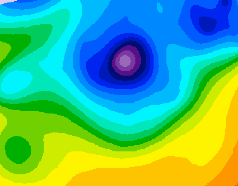 GDPS 500 millibar geopotential height 072 hour forecast chart for Canada based on 2026/04/07 1200Z data