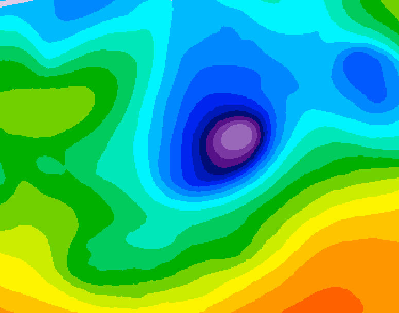 GDPS 500 millibar geopotential height 162 hour forecast chart for Canada based on 2026/04/07 1200Z data