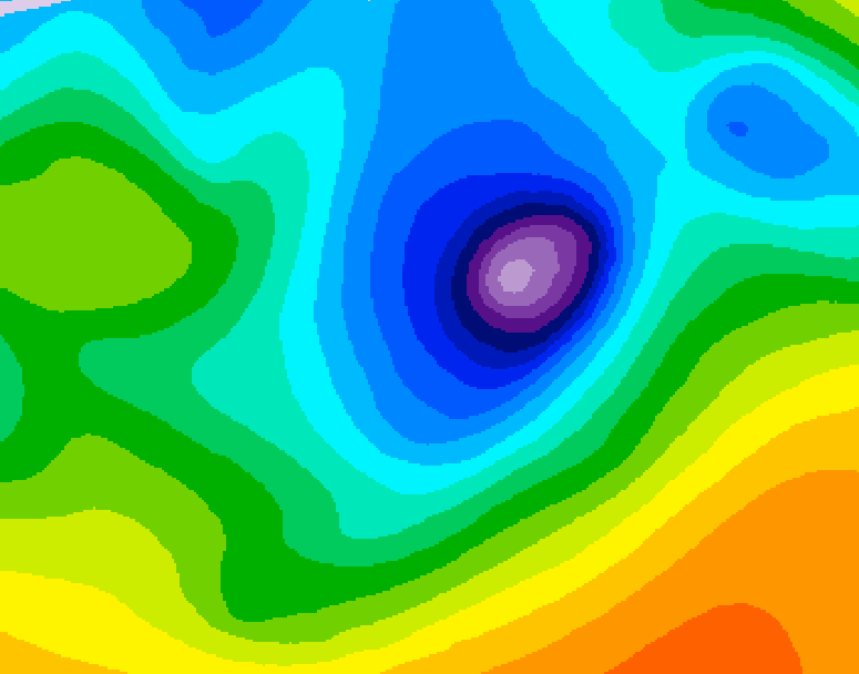 GDPS 500 millibar geopotential height 174 hour forecast chart for Canada based on 2026/04/07 1200Z data