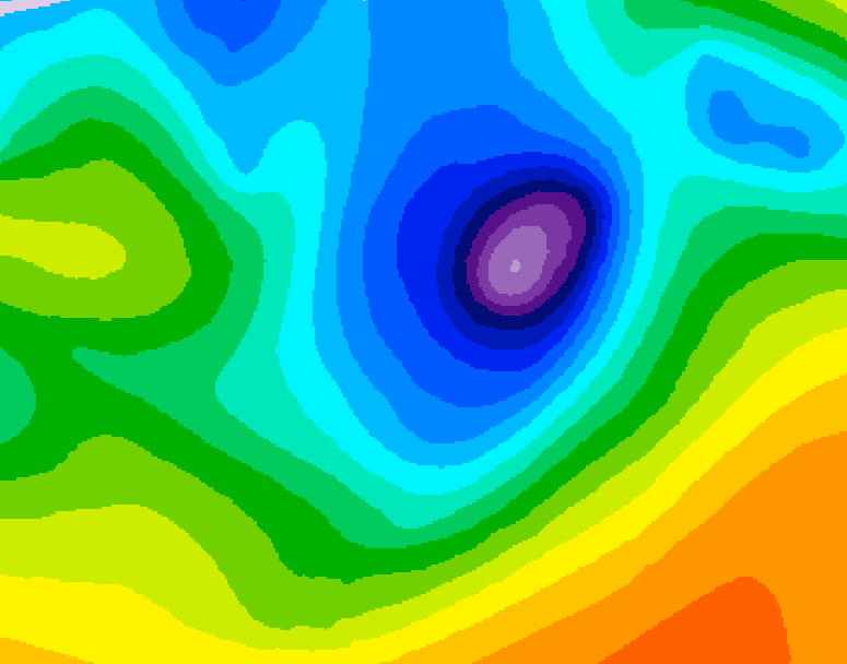 GDPS 500 millibar geopotential height 180 hour forecast chart for Canada based on 2026/04/07 1200Z data
