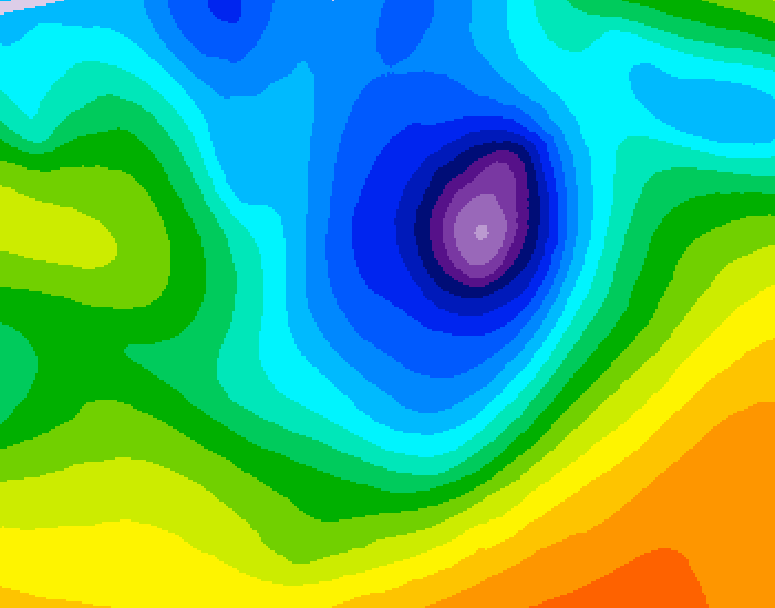 GDPS 500 millibar geopotential height 186 hour forecast chart for Canada based on 2026/04/07 1200Z data