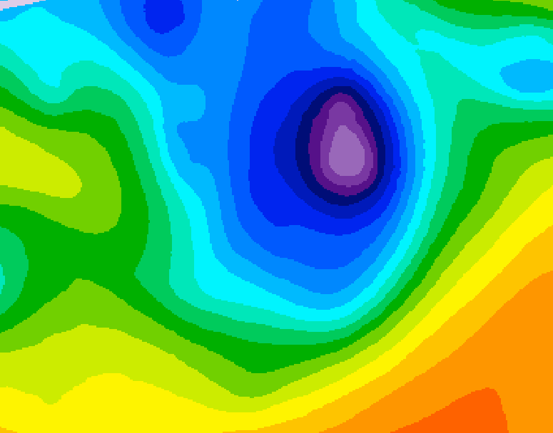 GDPS 500 millibar geopotential height 192 hour forecast chart for Canada based on 2026/04/07 1200Z data
