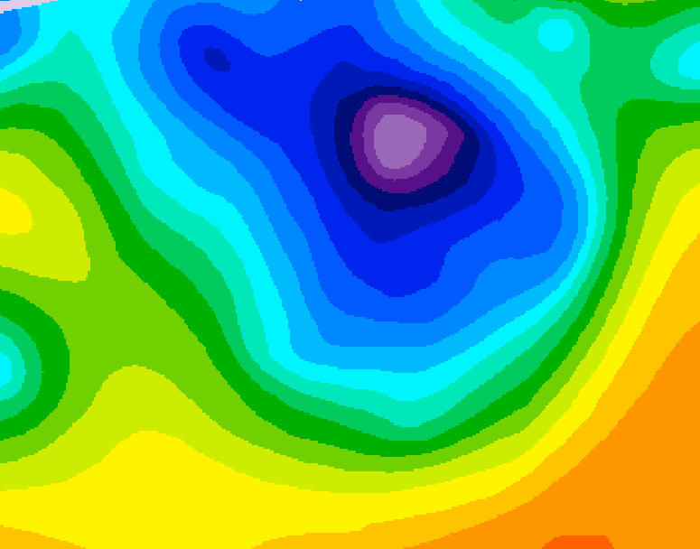 GDPS 500 millibar geopotential height 216 hour forecast chart for Canada based on 2026/04/07 1200Z data