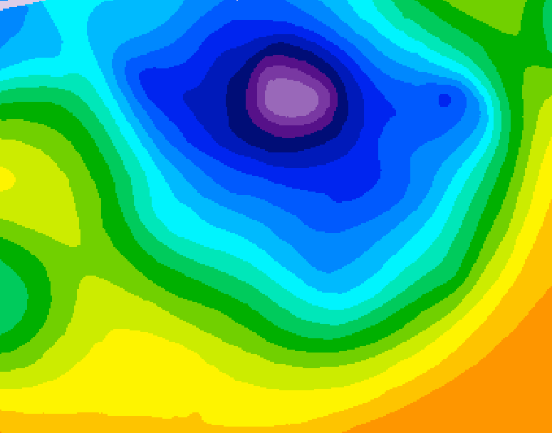 GDPS 500 millibar geopotential height 234 hour forecast chart for Canada based on 2026/04/07 1200Z data