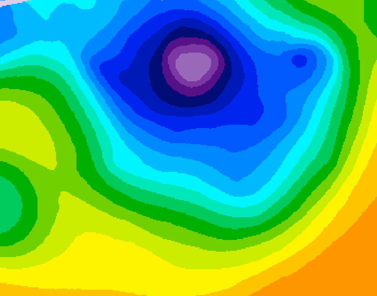 GDPS 500 millibar geopotential height 240 hour forecast chart for Canada based on 2026/04/07 1200Z data