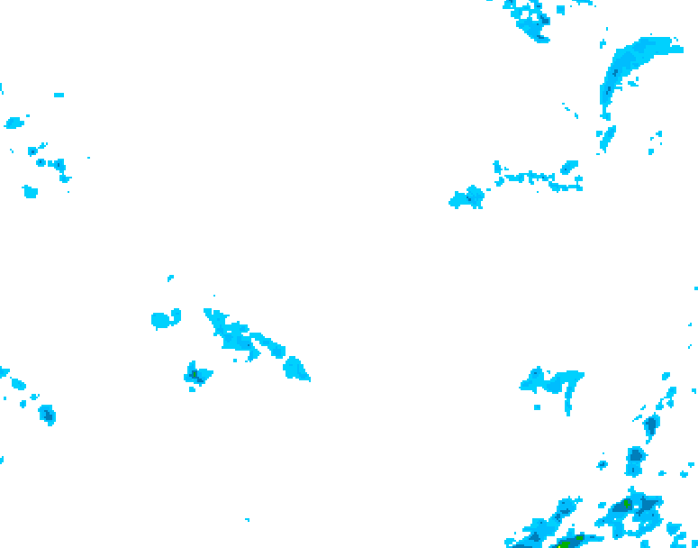 GDPS precipitation 018 hour forecast chart for Canada based on 2026/04/07 0000Z data