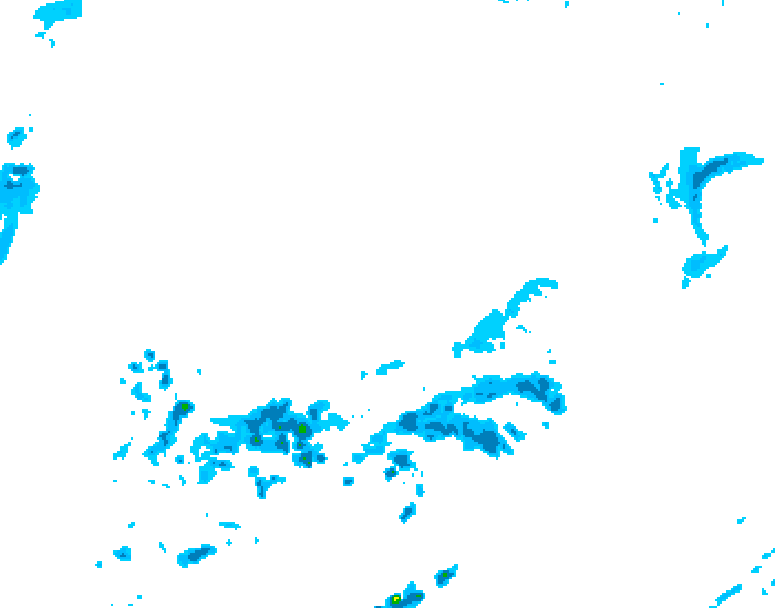 GDPS precipitation 150 hour forecast chart for Canada based on 2026/04/07 0000Z data