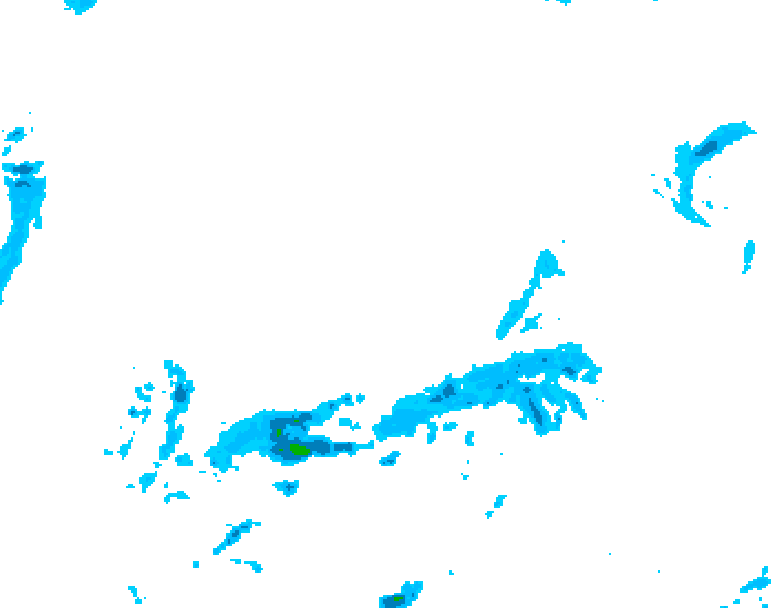 GDPS precipitation 156 hour forecast chart for Canada based on 2026/04/07 0000Z data