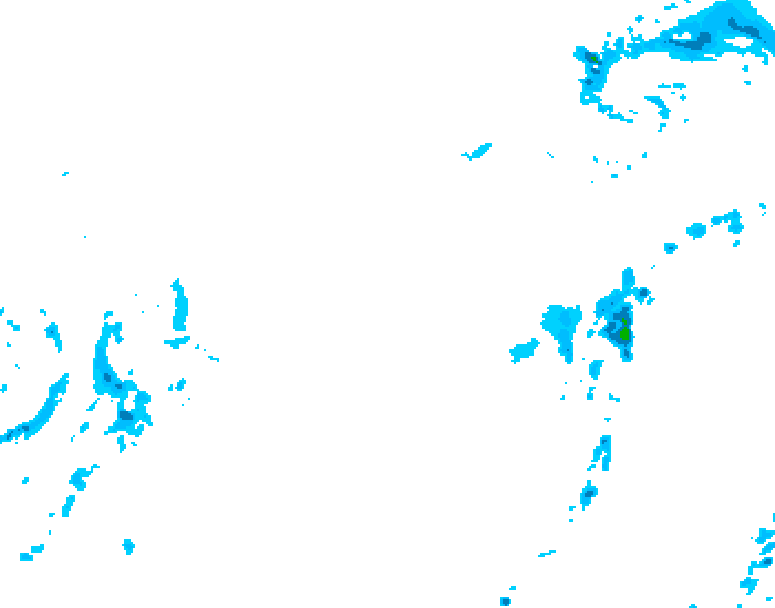 GDPS precipitation 222 hour forecast chart for Canada based on 2026/04/07 0000Z data