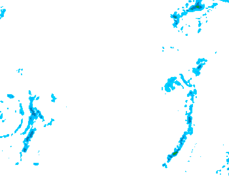 GDPS precipitation 228 hour forecast chart for Canada based on 2026/04/07 0000Z data