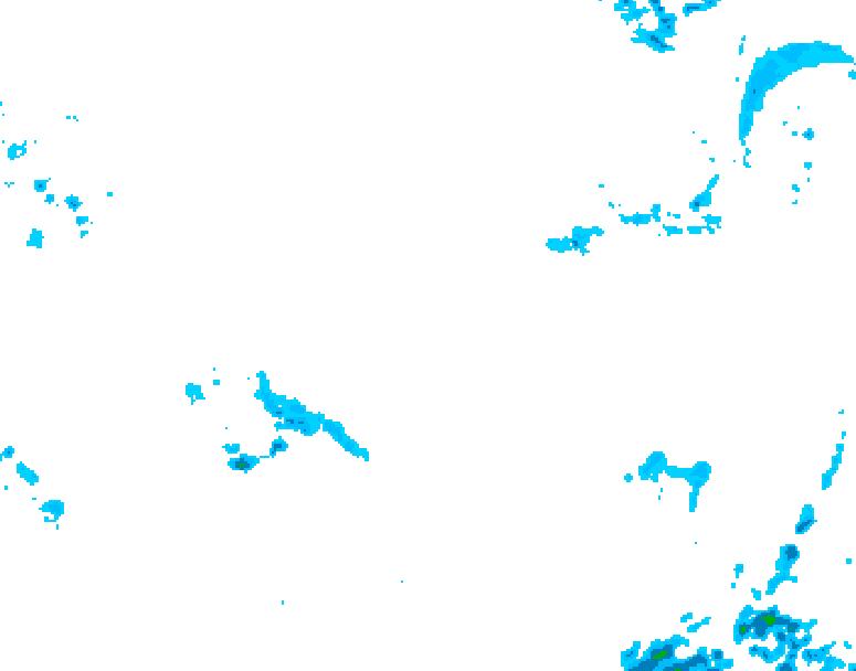 GDPS precipitation 006 hour forecast chart for Canada based on 2026/04/07 1200Z data