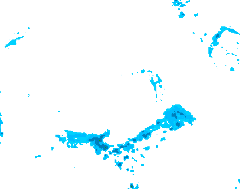 GDPS precipitation 150 hour forecast chart for Canada based on 2026/04/07 1200Z data