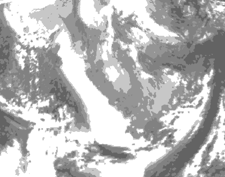 GDPS total cloud 006 hour forecast chart for Canada based on 2026/04/07 0000Z data