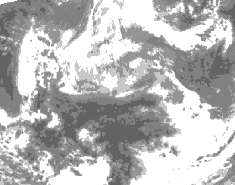 GDPS total cloud 138 hour forecast chart for Canada based on 2026/04/07 0000Z data