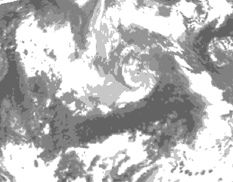 GDPS total cloud 162 hour forecast chart for Canada based on 2026/04/07 0000Z data