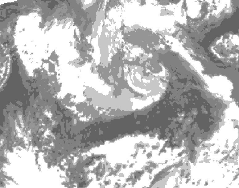 GDPS total cloud 168 hour forecast chart for Canada based on 2026/04/07 0000Z data