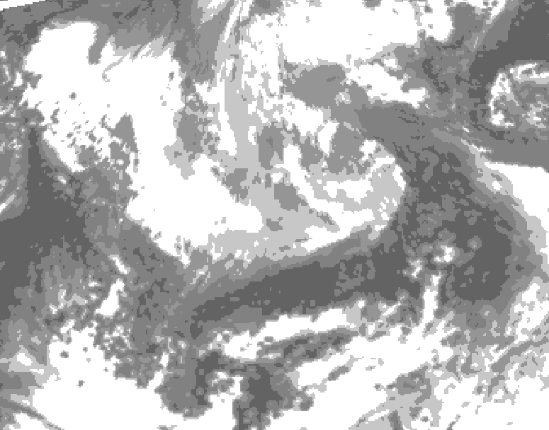 GDPS total cloud 174 hour forecast chart for Canada based on 2026/04/07 0000Z data