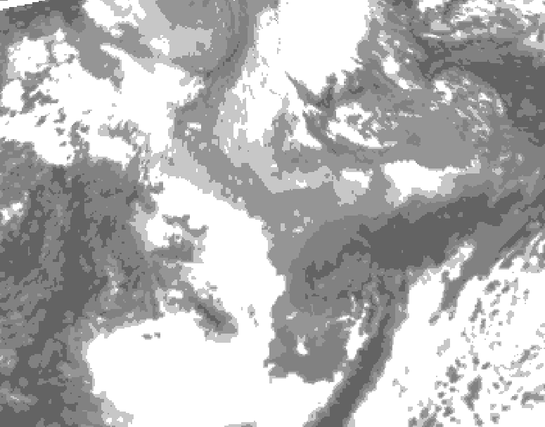 GDPS total cloud 210 hour forecast chart for Canada based on 2026/04/07 0000Z data