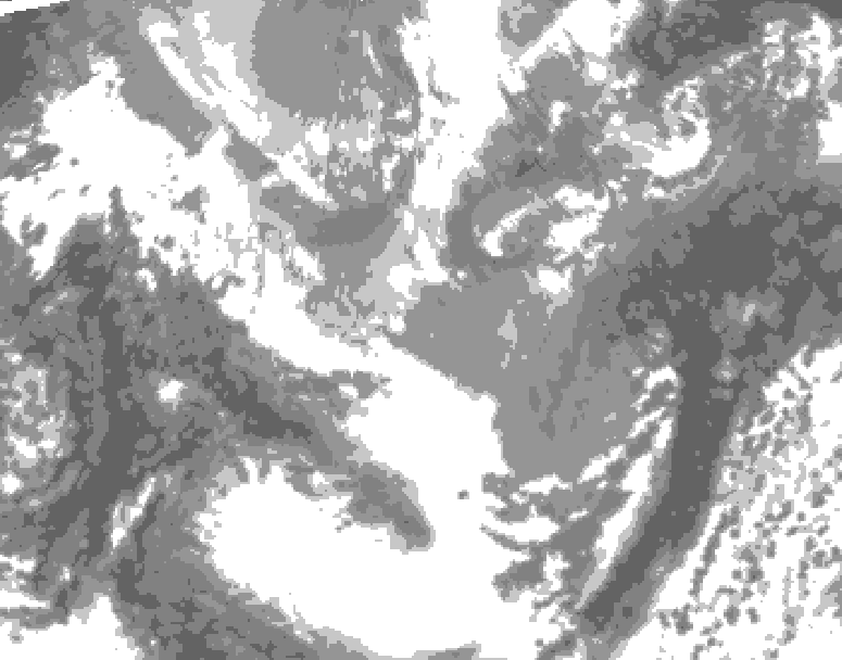 GDPS total cloud 228 hour forecast chart for Canada based on 2026/04/07 0000Z data
