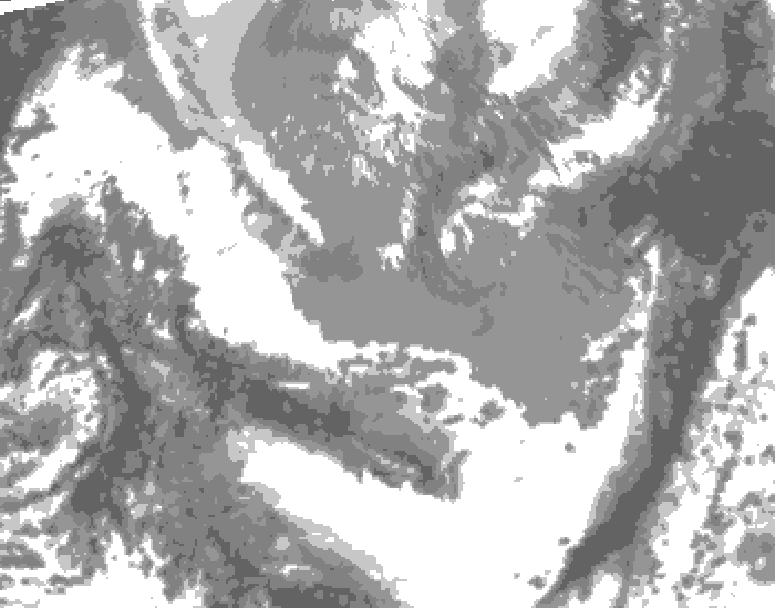 GDPS total cloud 240 hour forecast chart for Canada based on 2026/04/07 0000Z data