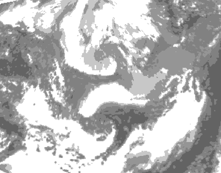GDPS total cloud 036 hour forecast chart for Canada based on 2026/04/07 1200Z data