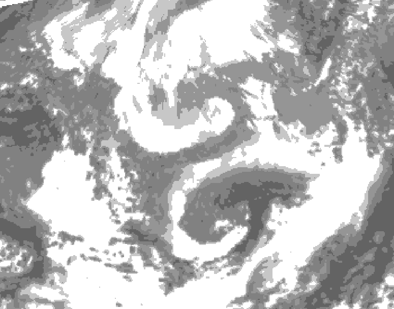 GDPS total cloud 048 hour forecast chart for Canada based on 2026/04/07 1200Z data
