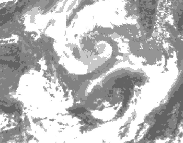 GDPS total cloud 054 hour forecast chart for Canada based on 2026/04/07 1200Z data