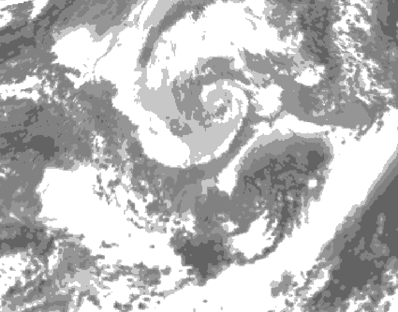 GDPS total cloud 060 hour forecast chart for Canada based on 2026/04/07 1200Z data