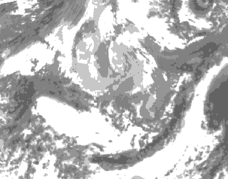 GDPS total cloud 084 hour forecast chart for Canada based on 2026/04/07 1200Z data
