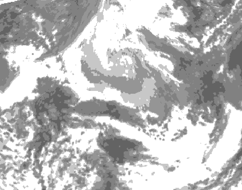 GDPS total cloud 108 hour forecast chart for Canada based on 2026/04/07 1200Z data