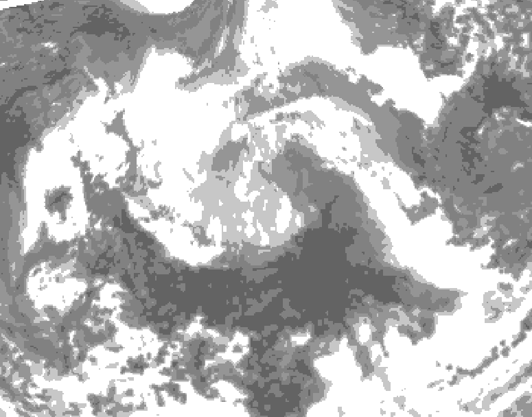 GDPS total cloud 138 hour forecast chart for Canada based on 2026/04/07 1200Z data