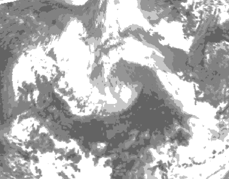 GDPS total cloud 144 hour forecast chart for Canada based on 2026/04/07 1200Z data