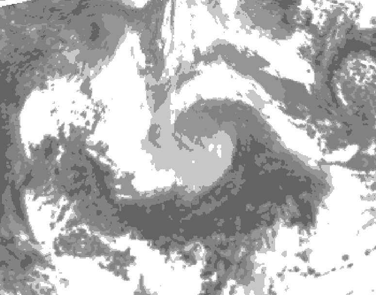 GDPS total cloud 150 hour forecast chart for Canada based on 2026/04/07 1200Z data