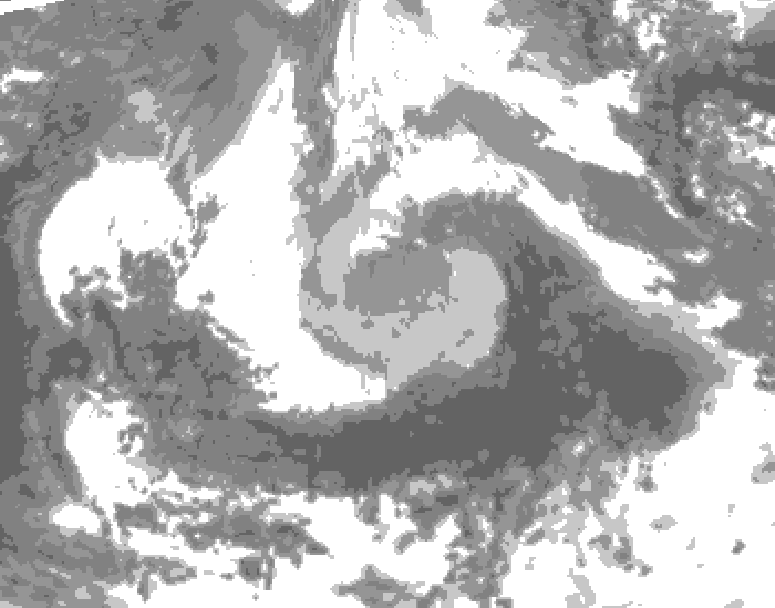 GDPS total cloud 156 hour forecast chart for Canada based on 2026/04/07 1200Z data