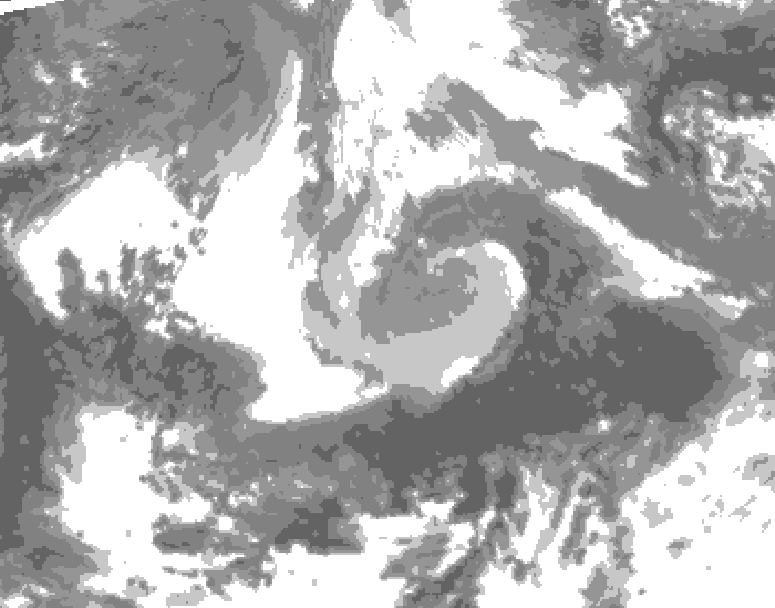 GDPS total cloud 162 hour forecast chart for Canada based on 2026/04/07 1200Z data