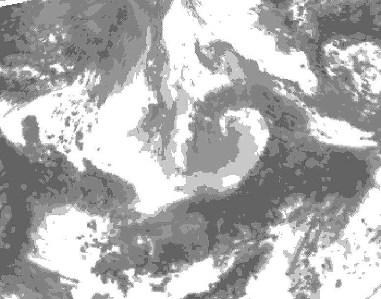 GDPS total cloud 168 hour forecast chart for Canada based on 2026/04/07 1200Z data