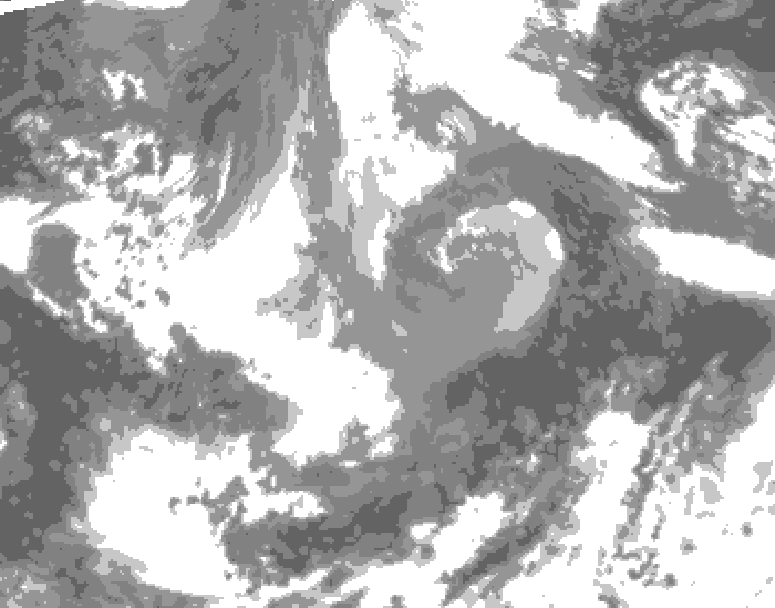 GDPS total cloud 174 hour forecast chart for Canada based on 2026/04/07 1200Z data