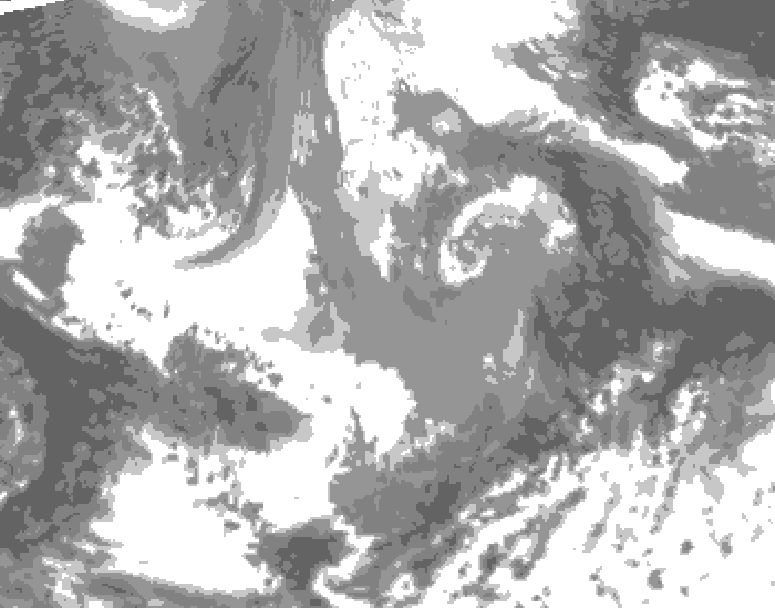GDPS total cloud 180 hour forecast chart for Canada based on 2026/04/07 1200Z data