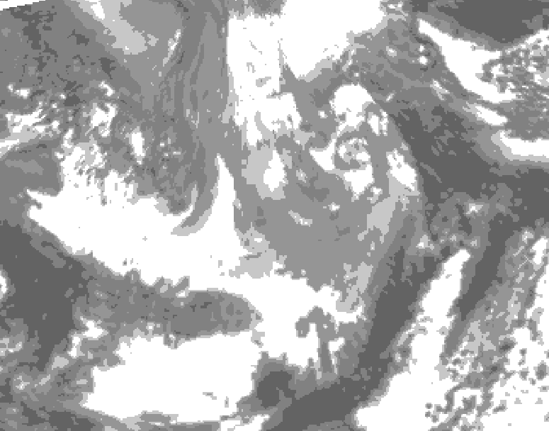 GDPS total cloud 192 hour forecast chart for Canada based on 2026/04/07 1200Z data