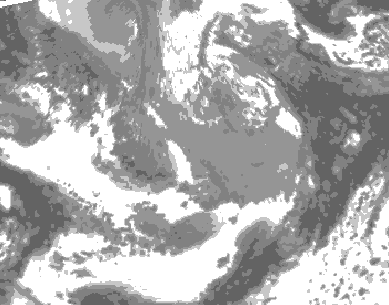 GDPS total cloud 204 hour forecast chart for Canada based on 2026/04/07 1200Z data