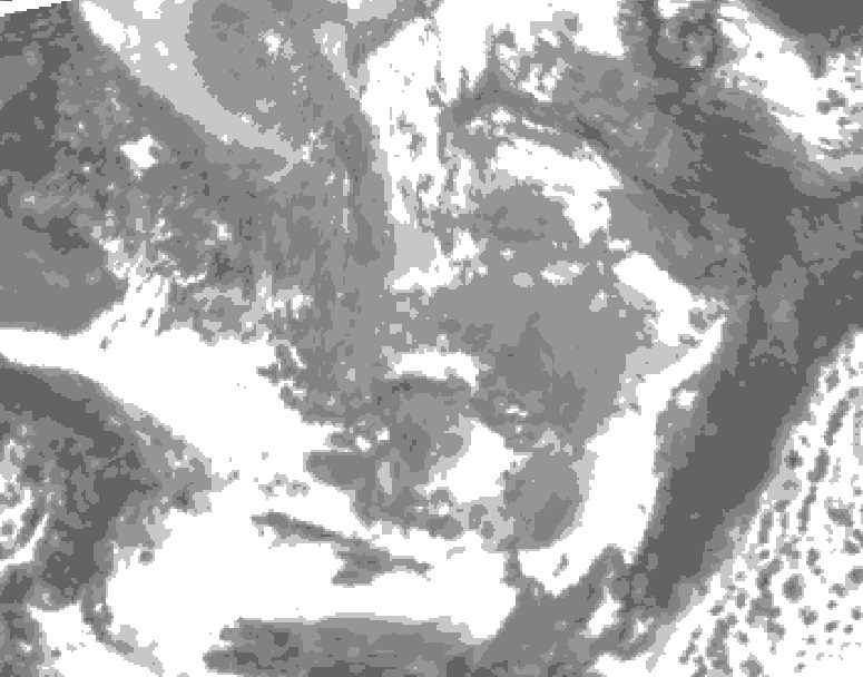GDPS total cloud 216 hour forecast chart for Canada based on 2026/04/07 1200Z data