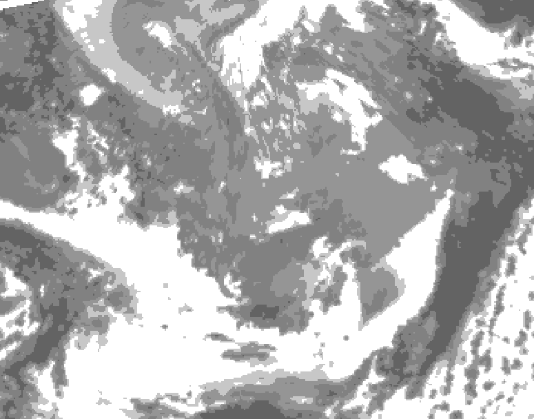 GDPS total cloud 222 hour forecast chart for Canada based on 2026/04/07 1200Z data