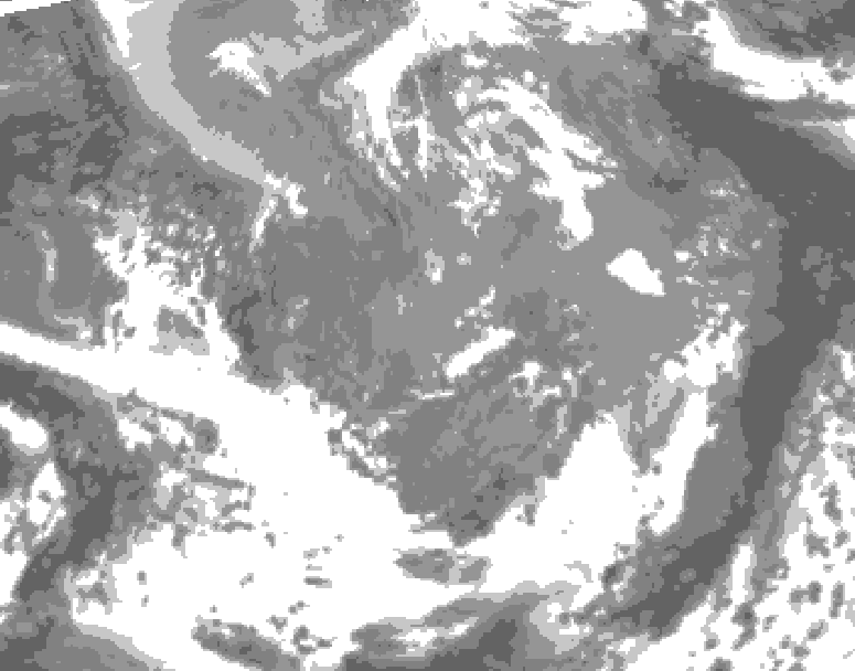 GDPS total cloud 228 hour forecast chart for Canada based on 2026/04/07 1200Z data
