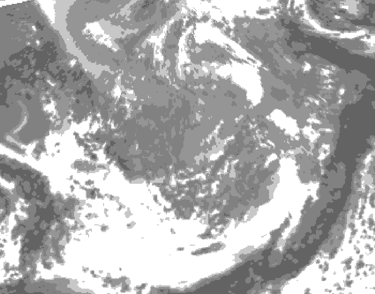 GDPS total cloud 234 hour forecast chart for Canada based on 2026/04/07 1200Z data