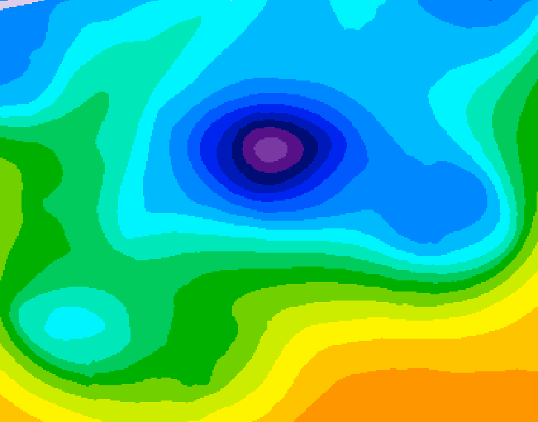 GDPS 500 millibar geopotential height 108 hour forecast chart for Canada based on 2026/04/08 0000Z data