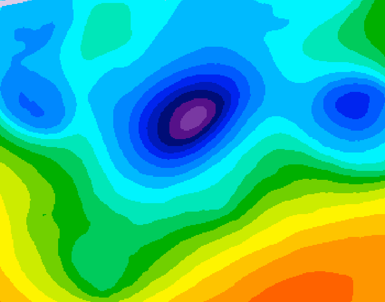 GDPS 500 millibar geopotential height 138 hour forecast chart for Canada based on 2026/04/08 0000Z data