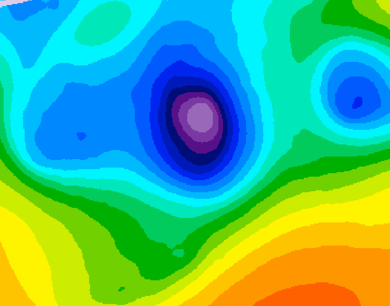 GDPS 500 millibar geopotential height 162 hour forecast chart for Canada based on 2026/04/08 0000Z data