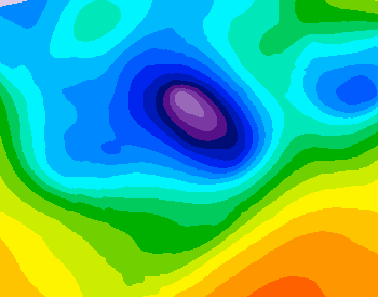 GDPS 500 millibar geopotential height 174 hour forecast chart for Canada based on 2026/04/08 0000Z data