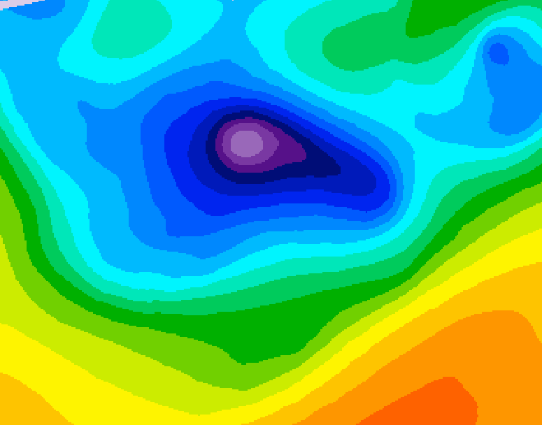 GDPS 500 millibar geopotential height 186 hour forecast chart for Canada based on 2026/04/08 0000Z data